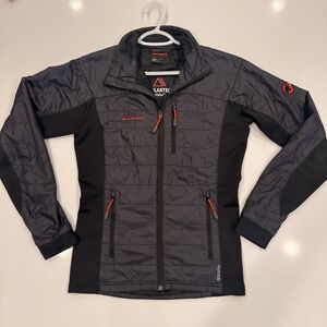 Mammut Polartec Alpha Jacket Full Zip Pertex Quantum Black Coat Lightweight Sz S